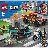 Конструктор LEGO City Пожежна рятувальна служба та поліцейське випробування (60319)