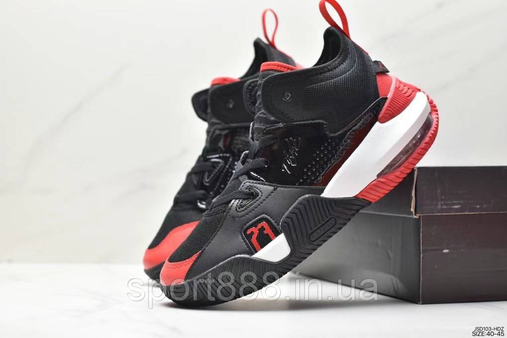 Eur40-45 кросівки чоловічі чорно-червоні Джордан Jordan Stay Loyal 2
