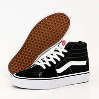 Женские кеды Vans Sk8-Hi, черно-белый, Китай