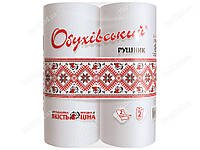ПАПЕРОВІ РУШНИКИ ОБУХІВСЬКИЙ, СГ 17Г/М, 2Х ШАРОВІ, 36 ВІДРИВІВ, БІЛИЙ, 2 РУЛОНИ