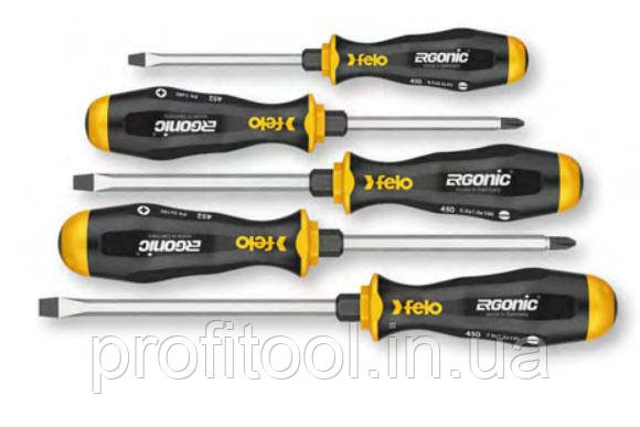 Набір викруток FELO силових ударних ERGONIC 5 шт (45095348), фото 1