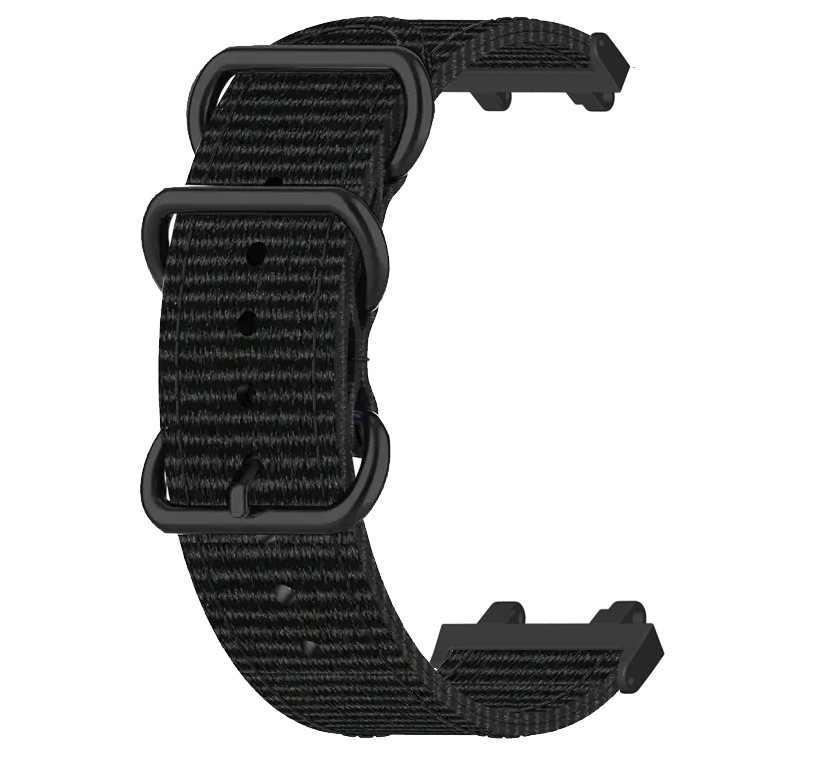 Нейлоновий ремінець Primo Traveller для годинника Xiaomi Amazfit T-Rex 2 (A2170) - Black, фото 1