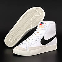 Женские кроссовки Nike Blazer Mid, белый, серый, черный, Вьетнам