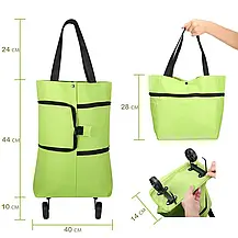 Сумка на колесах господарська, Сумка-трансформер на колесах 2в1, Сумка-візок для продуктів, фото 3