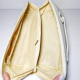 Косметичка жіноча шкірозамінник біла скриня, фото 6