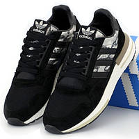 Мужские кроссовки Adidas ZX500, черный, камуфляж, Вьетнам