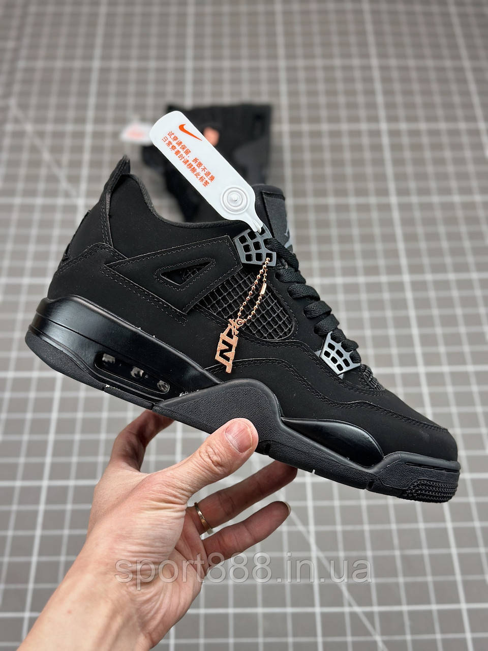 Eur36-47.5 Air Jordan 4 Cat чорні Джордан кросівки чоловічі жіночі