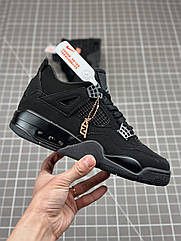 Eur36-47.5 Air Jordan 4 Cat чорні Джордан кросівки чоловічі жіночі