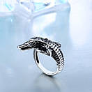 Чоловіча печатка з нержавіючої медичної сталі «Ящірка» (р 21.5), фото 3