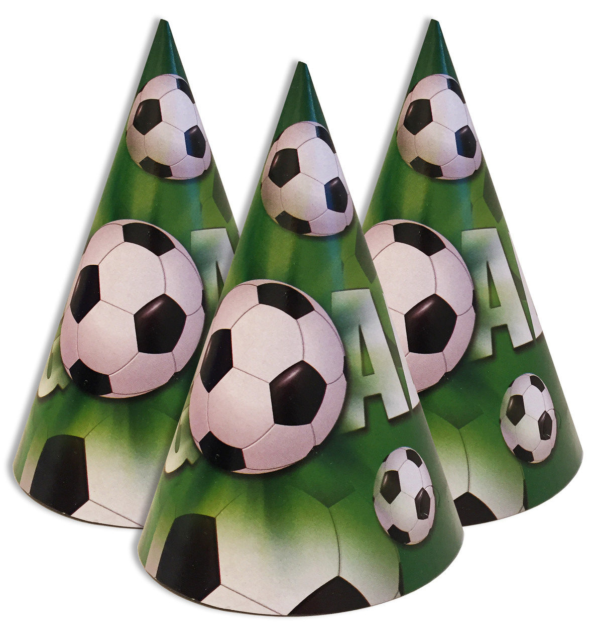 Ковпачки, ковпаки святкові маленькі "футбол", 20 шт./пач.