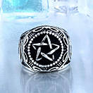 Чоловіча печатка з нержавіючої медичної сталі «Султан» (р 22.5), фото 4