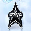 Чоловіча печатка з нержавіючої медичної сталі «Велика зірка» (р 21.0 21.5 22.0 22.5), фото 3