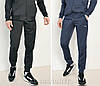М,XL,2XL. Чоловічі спортивні штани з манжетами, трикотаж лакост - сині, фото 5