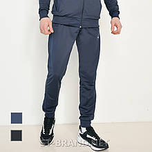 М,XL,2XL. Чоловічі спортивні штани з манжетами, трикотаж лакост - сині