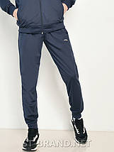 М,XL,2XL. Чоловічі спортивні штани з манжетами, трикотаж лакост - сині, фото 2