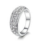 Жіноче колечко "Три ряди камінчиків" (р 15.9 16.0 16.5 17.3 18.0 19.0), фото 2