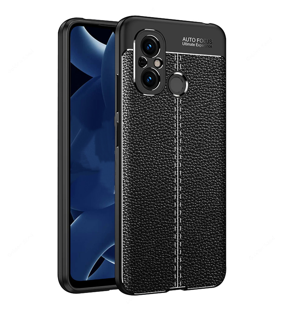 Протиударний чохол для Xiaomi Redmi 12C чорний гумовий бампер, фото 1