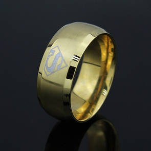 Кільце з нержавіючої медичної сталі «Superman ІІ» (р 19.0 21.0)