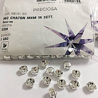 Шатони Преціоза Maxima в цапах Crystal/Silver ss39 (8.2-8.4mm)
