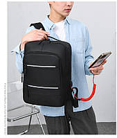 (40*28*14)Рюкзак сумка-usb для ноутбука Деловая повседневная студенческая школьная сумка мужской рюкзак