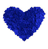 Пелюстки троянд штучні 100 штук 45 на 40 мм синій, фото 2