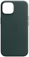 Кожаный чехол iPhone 14 Apple Leather Case with MagSafe (анимация) Forest Green