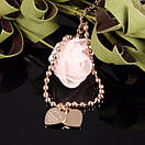 Жіночий браслет з нержавіючої медичної сталі "Two Hearts", фото 3