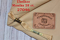 Тканина рівномірного переплетіння Ubelhor Monika 27046 28 ct. Beige / Бежевий 50*35 см