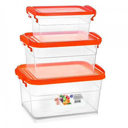 Набір контейнерів із ручками 3,5л+2л+1,15л 60 арт