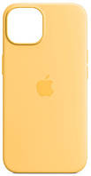 Силиконовый чехол iPhone 14 Apple Silicone Case with MagSafe (анимация) - Sunglow