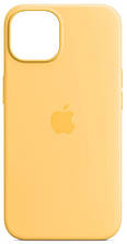 Силіконовий чохол iPhone 14 Apple Silicone Case with MagSafe (анімація) — Sunglow