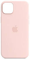 Силиконовый чехол iPhone 14 Apple Silicone Case with MagSafe (анимация) - Chalk Pink
