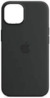 Силиконовый чехол iPhone 14 Apple Silicone Case with MagSafe (анимация) - Midnight