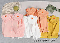 Блузка детская нарядная с воротником на девочку 1-5 лет (4цв) "FUNTIK" купить недорого от прямого поставщика