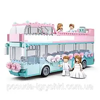 Конструктор M38-B0769 весілля, автобус, посуд, фігурки, 379 деталей., фото 2