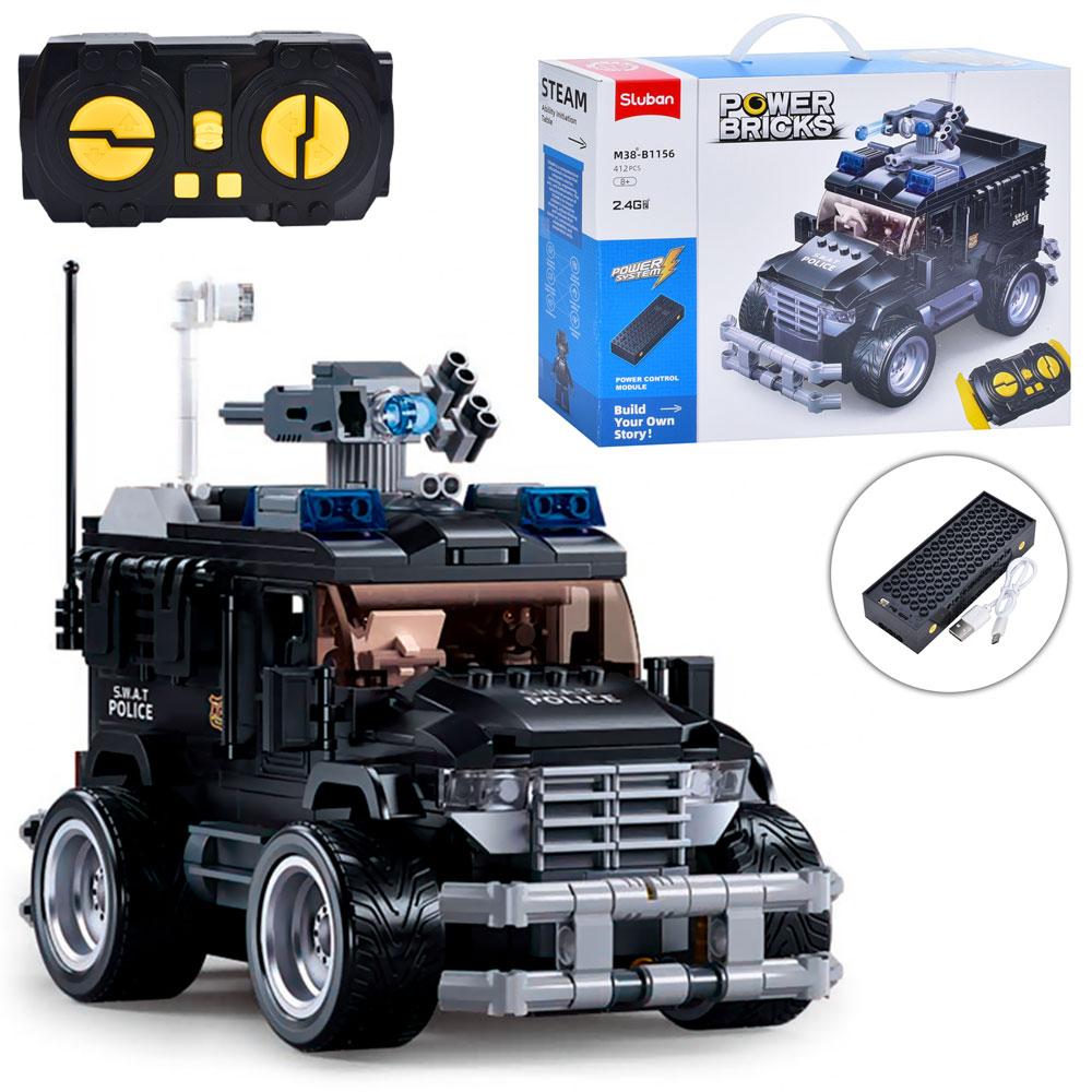 Конструктор Штурмова машина, на радіокеруванні 20см, 412 деталей, фігурки M38-B1156, фото 1