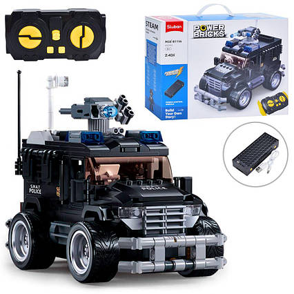 Конструктор Штурмова машина, на радіокеруванні 20см, 412 деталей, фігурки M38-B1156