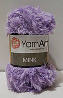 Нитки пряжа для в'язання під хутро MINK YarnArt Мінк Ярнарт № 350 - бузковий