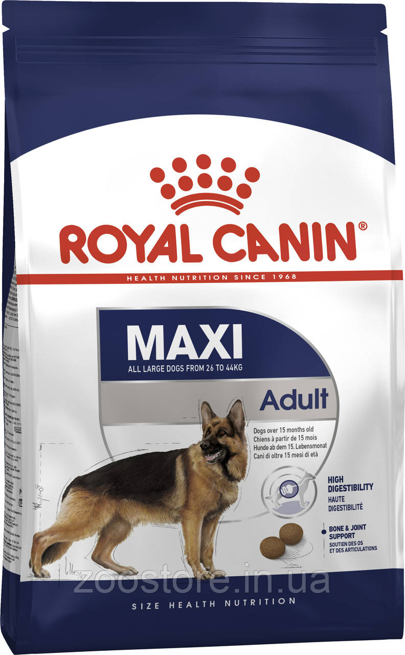 Корм сухий Royal Canin для дорослих собак великих порід MAXI Adult 4 kg