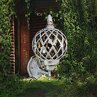 Светильник садово-парковый на 1 лампу Е27 белый каркас D-DJ118-S-W1 WH