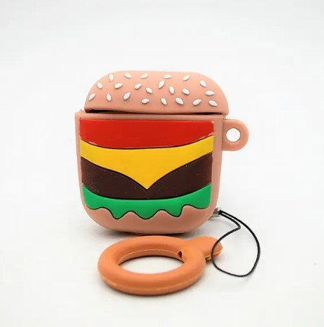 Чохол накладка Cute Case для Apple Airpods 1/2 Burger