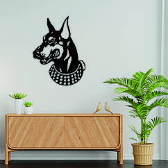 Декоративне настінне Панно «Доберман», Декор на стіну