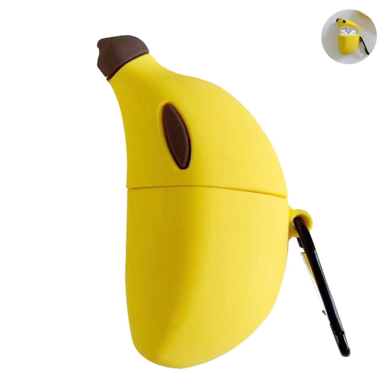 Чохол накладка Cute Case для Apple Airpods 1/2 Banana