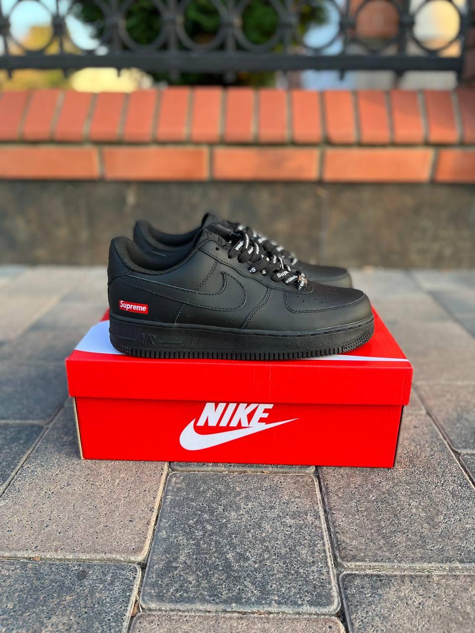 Nike Air Force 1 x Supreme Black Red ID 1786734799 2600