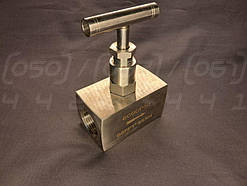 Вентиль голчастий муфтовий нержавіючий DN25 (1") н/ж сталь AISI304 Ру400 (6000 PSI) до 150°C BSPP