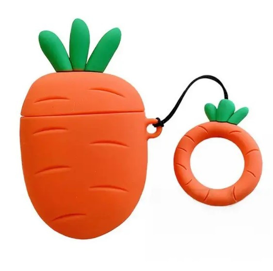 Чохол накладка Cute Case для Apple Airpods 1/2 Carrot