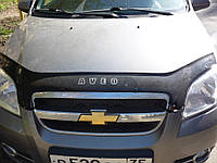 Дефлектор капота (мухобойка) Chevrolet Aveo III, Vida (T250) Седан 2006-2012