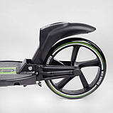 Двоколісний самокат Best Scooter L-22066 Чорно-зелений, фото 6