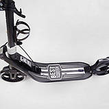 Самокат дитячий двоколісний Best Scooter L-36375 Чорно-сірий, фото 7