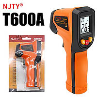 Инфракрасный промышленный термометр NJTY T600A, пирометр+ батарейки